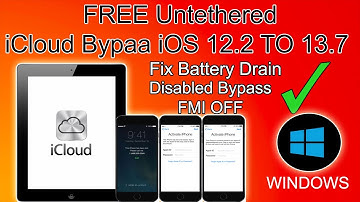 Free Untethered iCloudBypass Windows iOS14.1/14.2/13/12.4.8/12.4.9|FMI OFF, Passcode/Disable Bypass