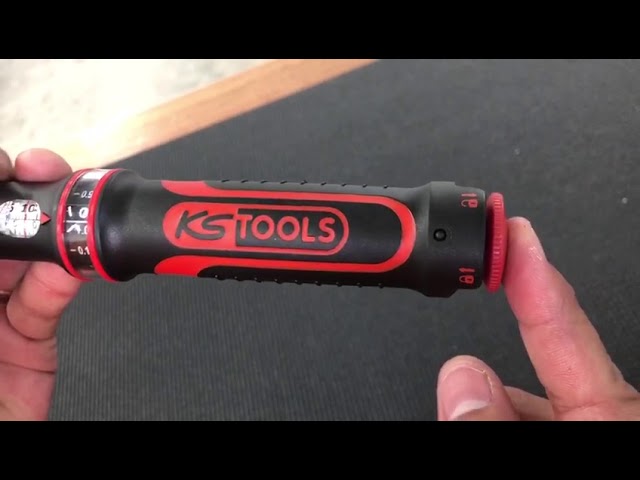 KS Tools  1/4 ERGOTORQUE Precision Torque Wrench with Rotary Mushroom  Ratchet Head (516.1412) 