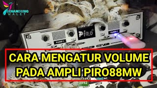 cara setel suara inap dan panggil di ampli piro 88