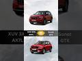 Mahindra XUV 3xo AX7L Vs Kia Sonet GTX | Car Comparison #shorts #xuv3x0 #sonet