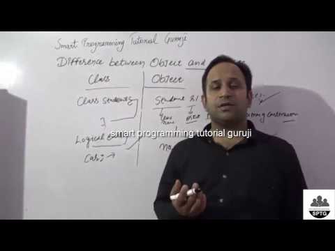 difference between class and objects in hindi