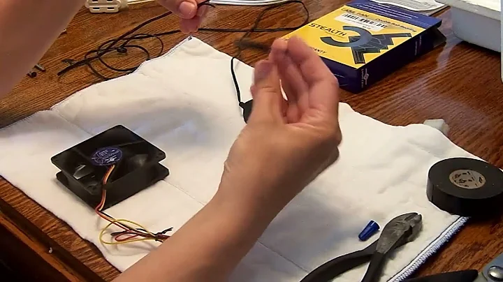 How to wire a computer fan to a plug