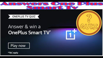 #Amazon #QuizTimeWin Amazon Oneplus Tv Quiz Answers Today | Win Oneplus Smart TV | 26 June 2020