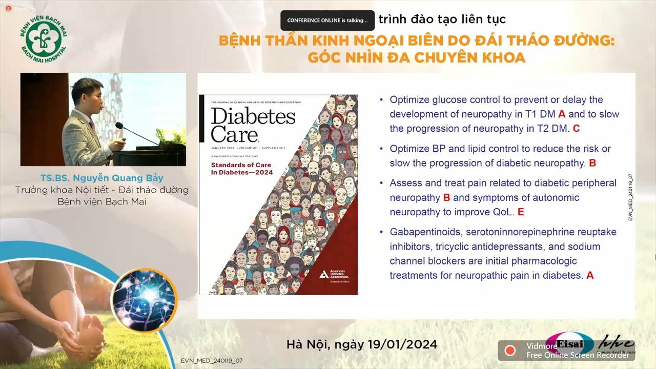 Điều trị bệnh thần kinh ngoại biên đái tháo đường: Góc nhìn từ chuyên khoa Nội tiết