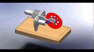 Stirling.SA. Stirling engine animation.