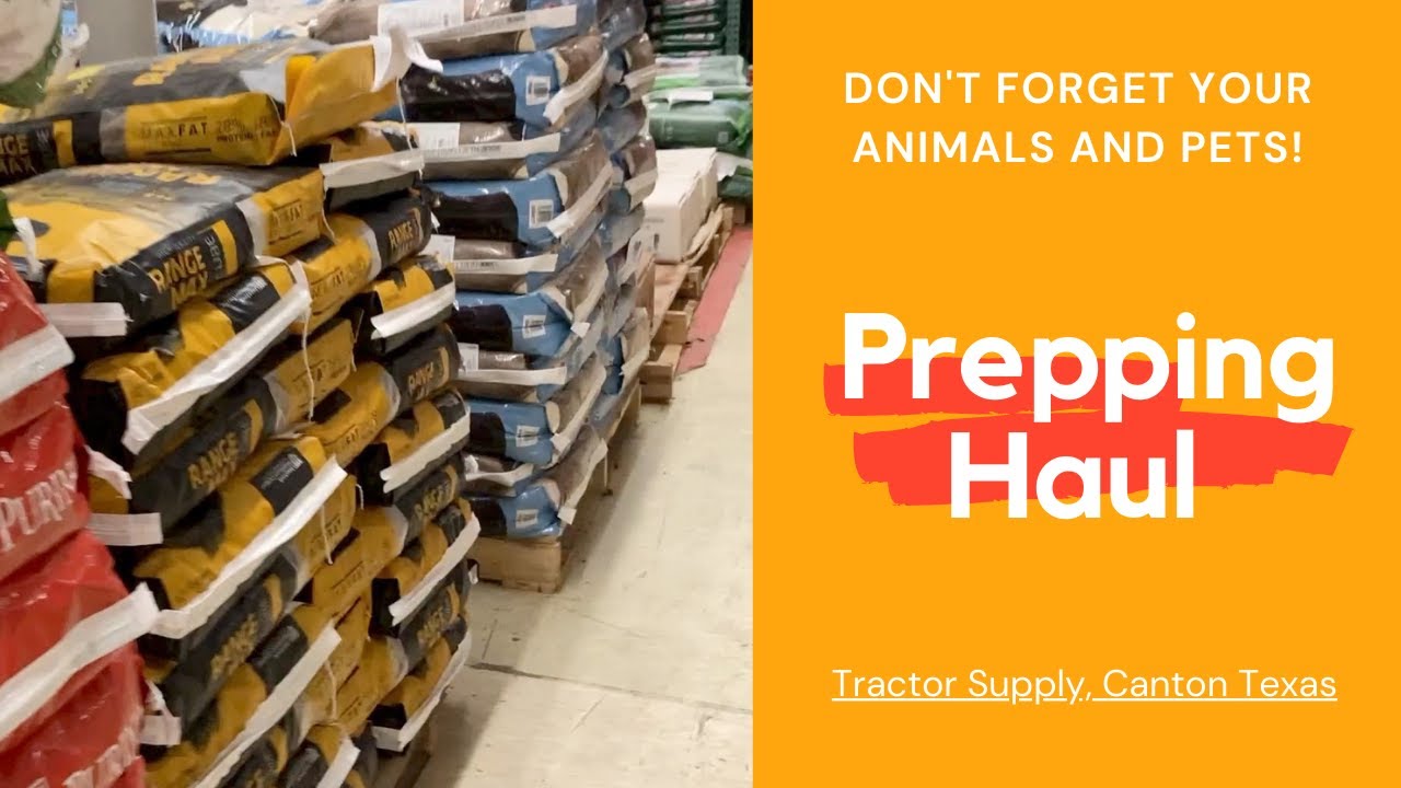 Animal Feed Prepping Haul at Tractor Supply Empty Shelves at the