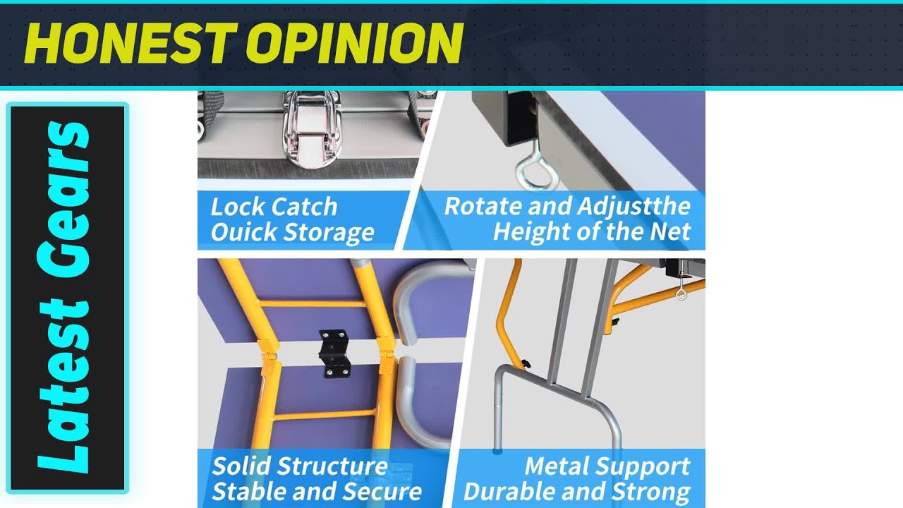 Настольный теннисный стол ZeHuoGe 8 FT среднего размера: идеальный портативный стол для пинг-понга!