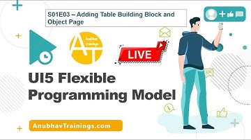 [LIVE] S01E03 SAP UI5 Flexibile Programming Model || Adding table building block ui5 flex layout