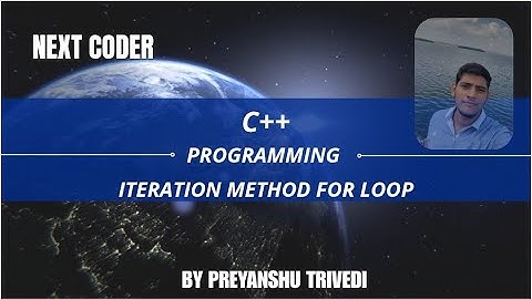 Program 8: Iteration statement (for loop)