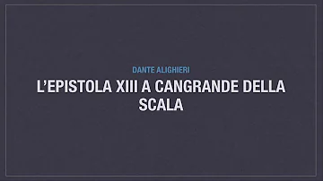 Cosa contiene l Epistola a Cangrande della Scala?