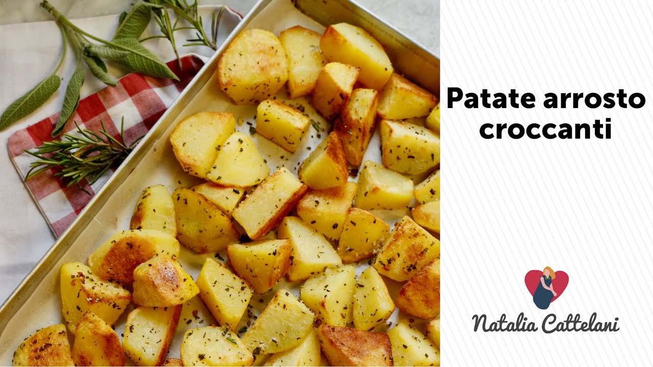 PATATE ARROSTO CROCCANTI CON ERBE AROMATICHE | Ricetta facile | Natalia Cattelani
