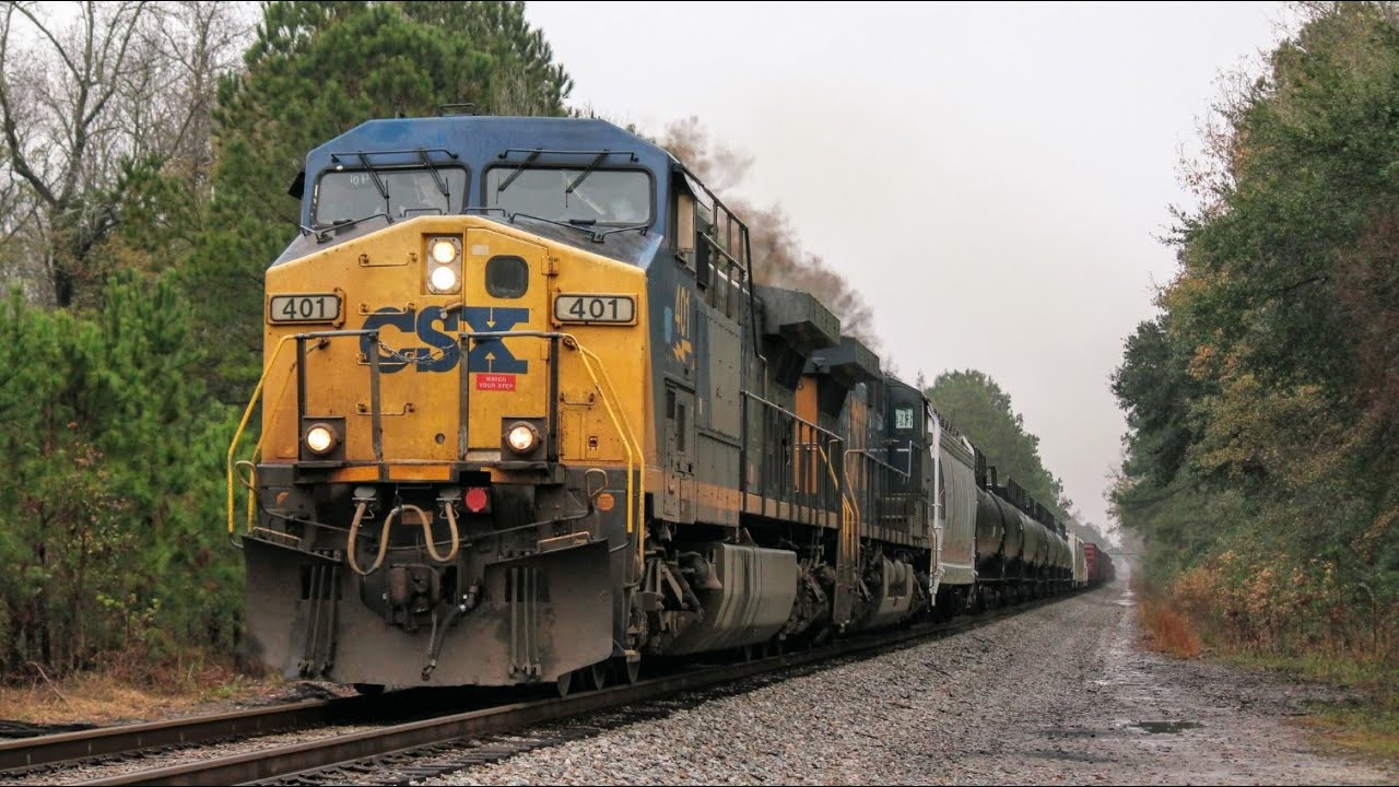 Fast CSX & Amtrak Trains on the Charleston Subdivision [1080p60] YouTube