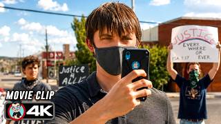 Eddington | Small Town Protest Turns Tense (4K)
