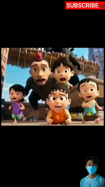Jarjit jadi godzilla #upinipin #funny #disney #cartoon #shorts