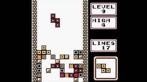 Tetris (Game Boy Version) - Game B Longplay - Level 9 - High 4