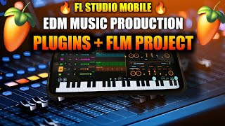 FL Studio Mobile 🔥 || EDM Beat Flm Project || Nexus Vst Plugins || Bass - Leads - Pluck Etc... 👇