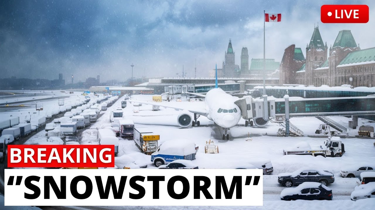 Canada Buried in Snow! Ontario Paralyzed by Massive Snowstorm - YouTube