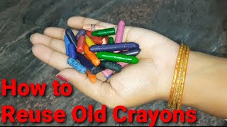 DIY Old Crayons Reuse Idea in Telugu | Crayons Recycling | How to Use Old Crayons | Don't Throw screenshot 4