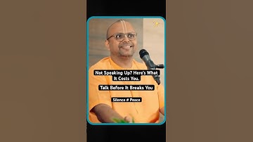 What You’re Not Saying Could End Everything #gaurgopaldas #communication #shorts #lifelessons #yt