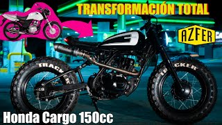😨🔥Transformación Total De una Honda Cargo 150cc // Tutorial para hacer tu primer moto custom 🏍