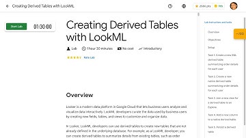 Creating Derived Tables with LookML