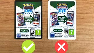 Black and White Pokemon Code Cards - What's the difference? (PTCGO / TCG Live)