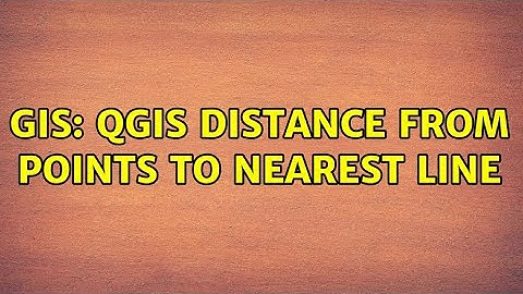 GIS: QGIS distance from points to nearest line