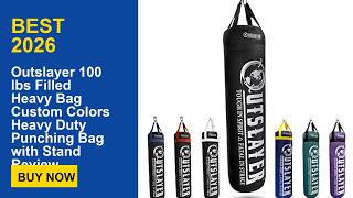 Outslayer 100 lbs Filled Heavy Bag Custom Colors Heavy Duty Punching Bag with Stand Review