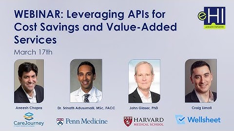 WEBINAR: How APIs are Changing the Economics of EHR Integration