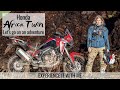 Africa Twin CRF 1100L first ride review off road on muddy UK green lanes, plus learning power turns