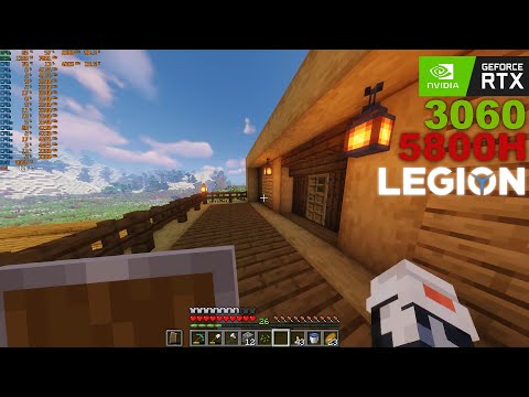 Minecraft - Optifine + Sildur's Extreme Shaders / Legion 5 / RTX 3060 / Ryzen 7 5800H