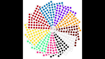 Execkart 1/2 inch color coding labels