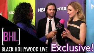 Aaron Stanford & Amanda Schull - Syfys 12 Monkeys Nbc Universal Winter Press Tour Bhl