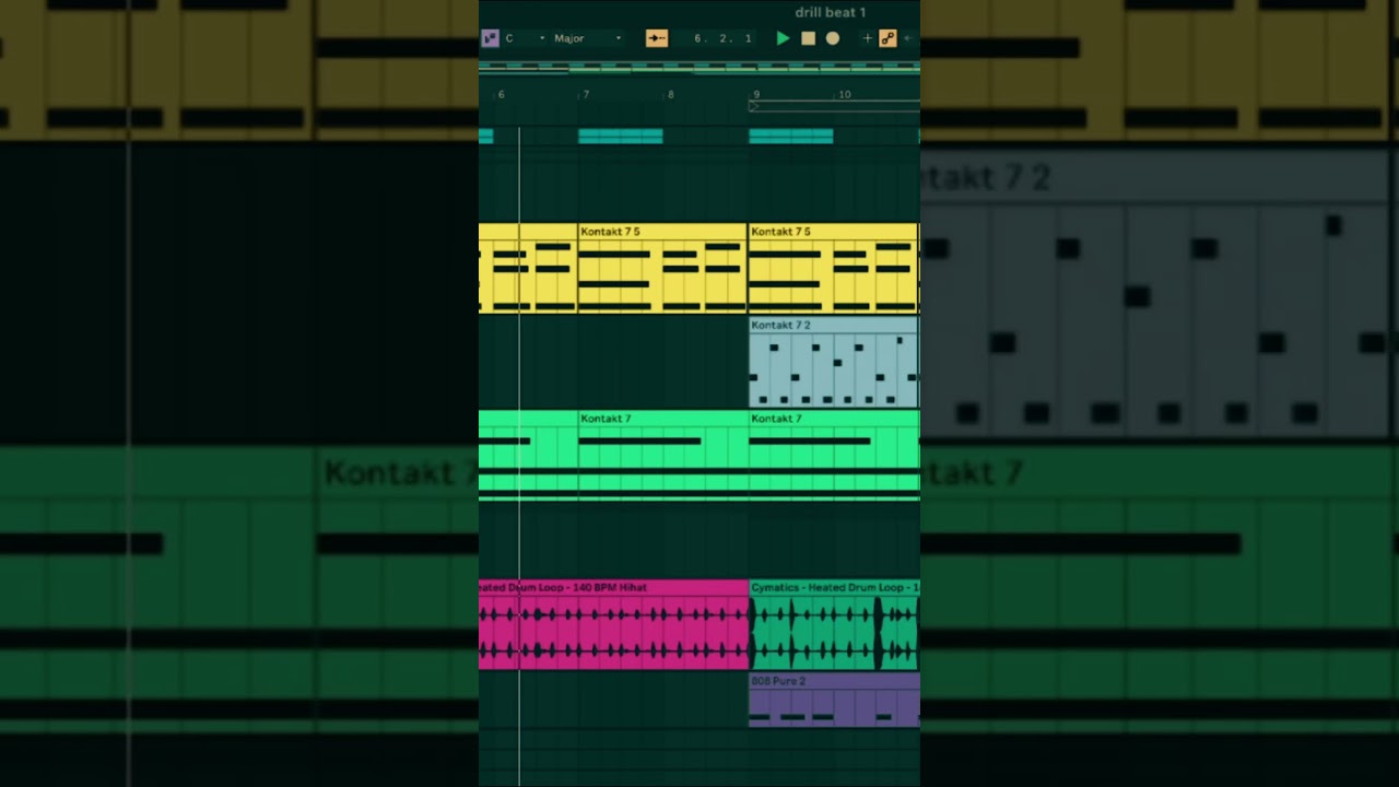 making a drill type beat in ableton... #drilltypebeat  #musicproducer #beatmaker#abletonproducer