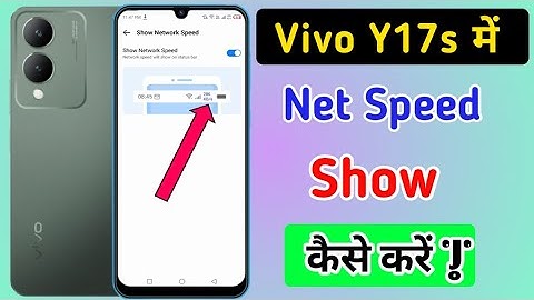 how to show network Speed in vivo y17s | Vivo y17s network Speed setting