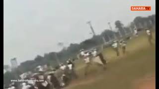 People Run Helter-skelter As Cow Disrupts Parade Competition At National Youth Corps' Camp In Ogun
