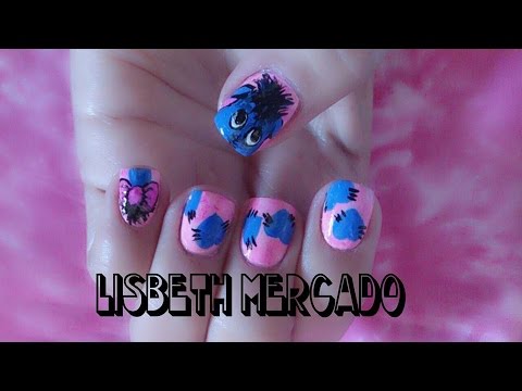 Uñas decoradas de Burrito de Winnie Pool