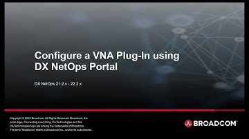 Configure a VNA Plug-In using DX NetOps Portal