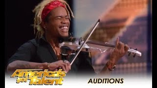 Brian King Joseph: Viral Violinist Known As “The King Of Violin” WOWS! | America's Got Talent 2018