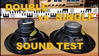 DOUBLE MAGNET vs SINGLE MAGNET TESLA SPEAKER SOUND TEST