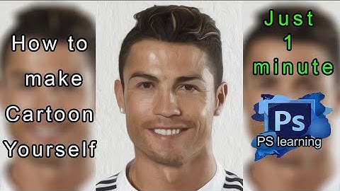 How to make cartoon yourself just 1 minute in photoshop tutorial | PHOTOSHOP -TUTORIAL