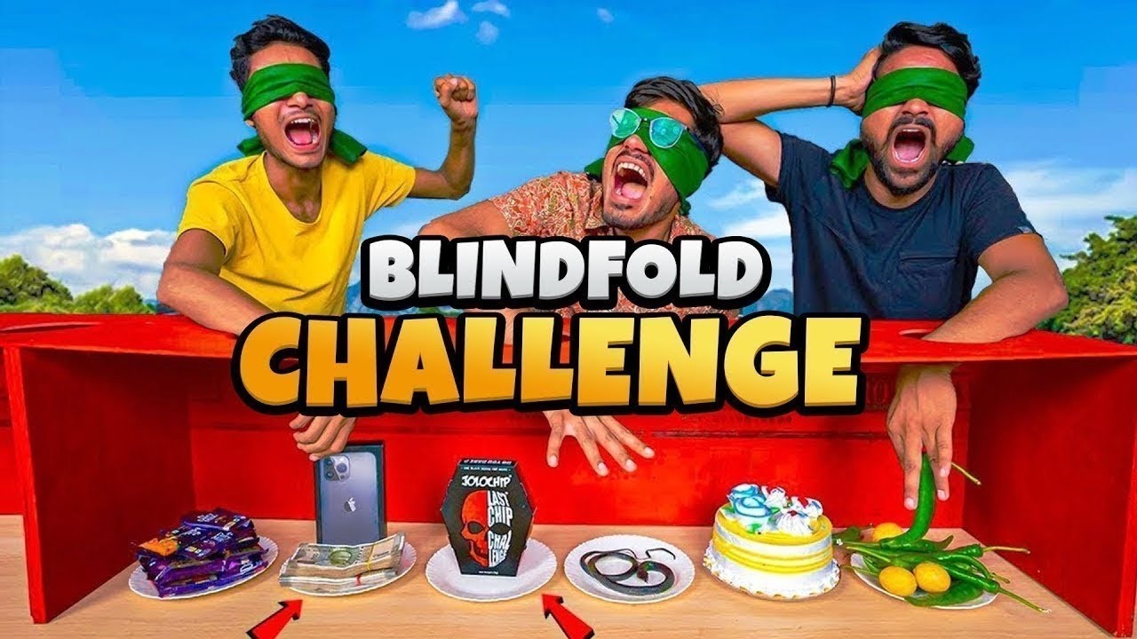 Hand in the Hole Challenge  Blindfold🤣   जहा हाथ गया वो खाना पड़ेगा🔥  Gone Hilarious