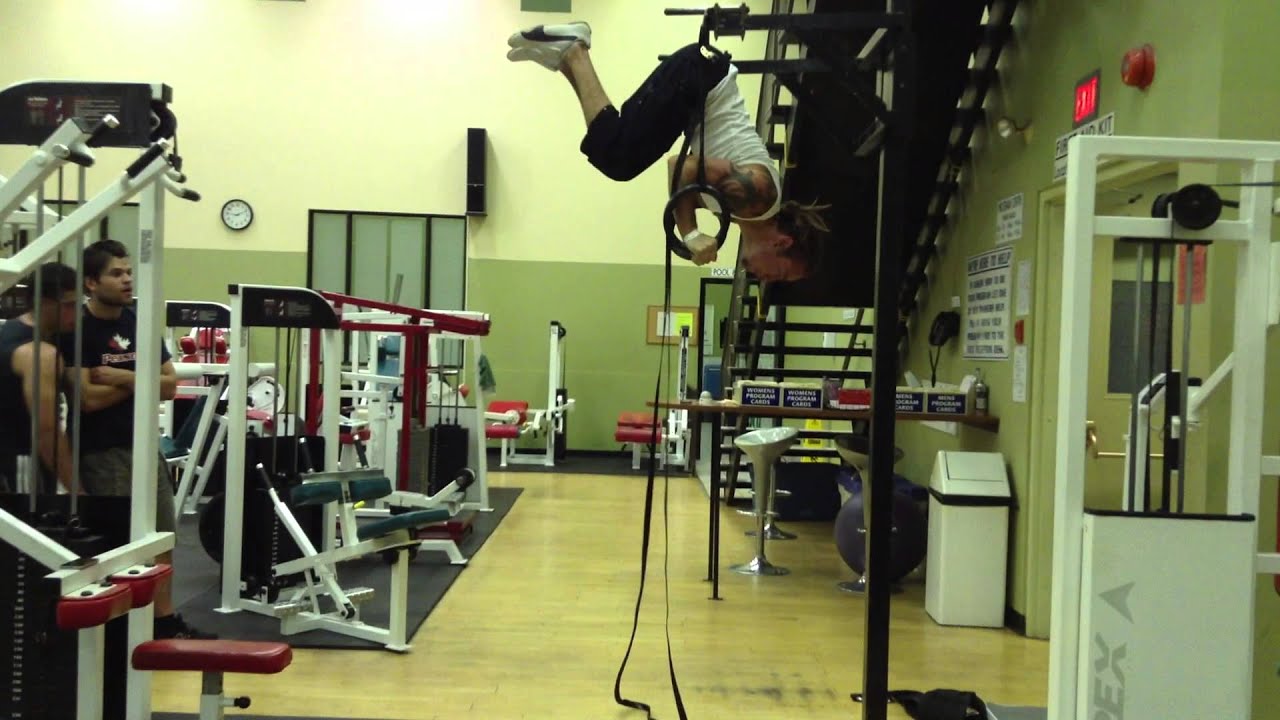 Ring Acrobatics Routine Gymnastics Ring Routine - YouTube