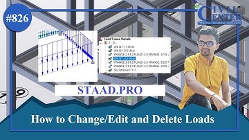 STAAD. Pro: How to Change/Edit and Delete Loads || Editing Member Loads