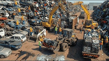 Inside the Old Vehicle Recycling Workshop — A Process That Amazes Everyone!