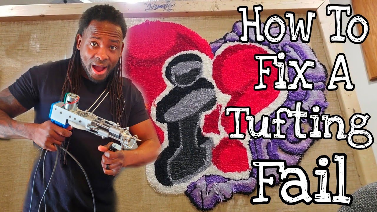 Tufting a heart brain rug TUGS Rugs - YouTube