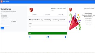 Angular 12 Quiz Application | Angular step-by-step Project | Quiz Application from Scratch screenshot 4