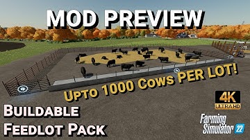 Buildable Feedlot Pack | Mod Preview | Farming Simulator 22