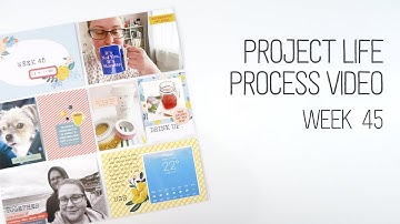 Project Life 2021 Process Video // Week 45 // Citrus Twist