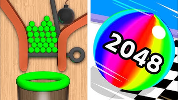Pull The Pin Vs Ball Run 2048 - All Levels Gameplay For Android, iOS The Best Mobile Game
